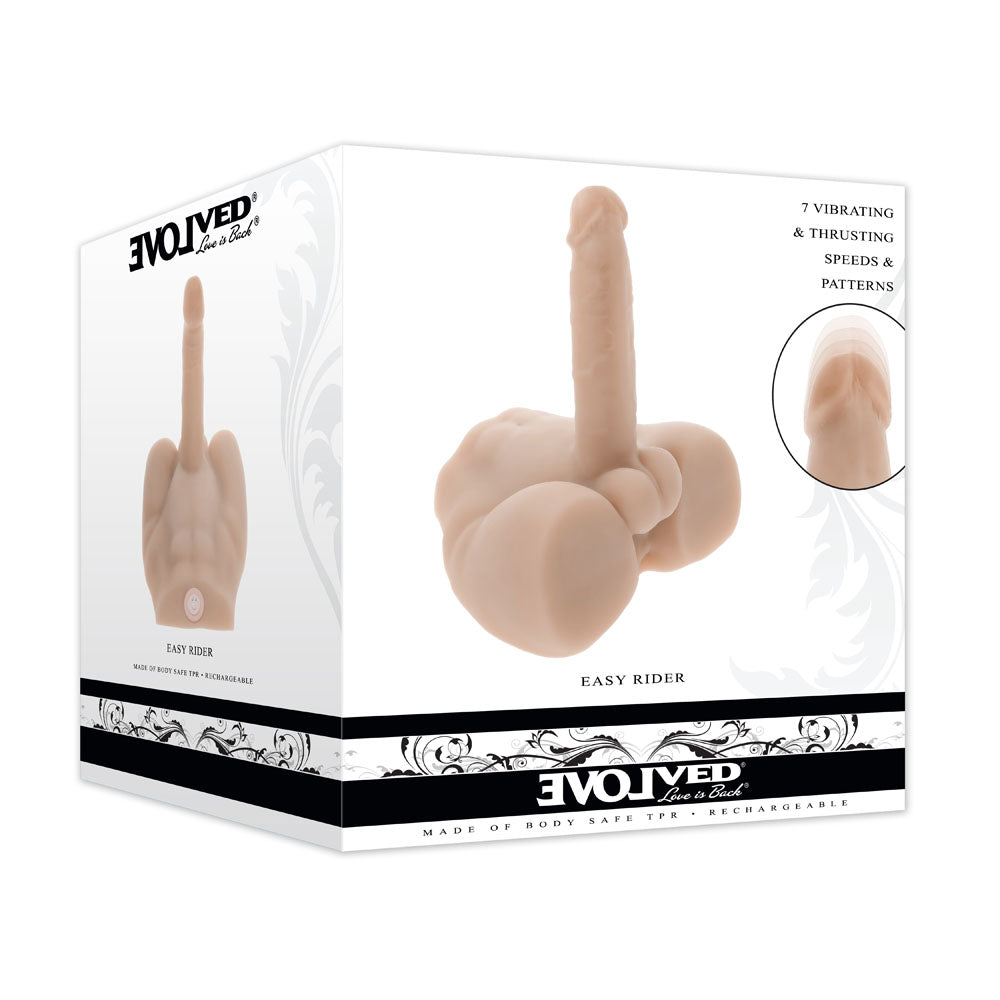 Evolved EASY RIDER LIGHT - Flesh USB Rechargeable Male Torso with Vibrating 17.8 cm Penis - EN-RD-6381-2