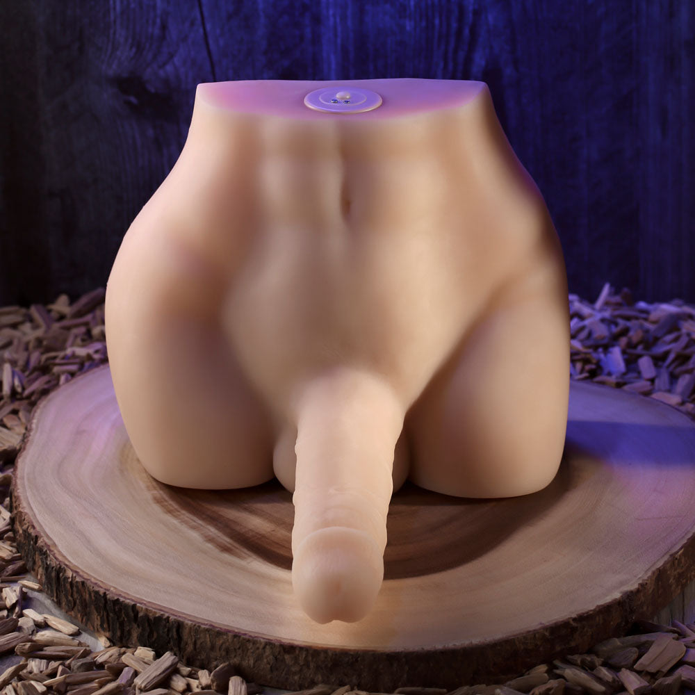 Evolved EASY RIDER LIGHT - Flesh USB Rechargeable Male Torso with Vibrating 17.8 cm Penis - EN-RD-6381-2