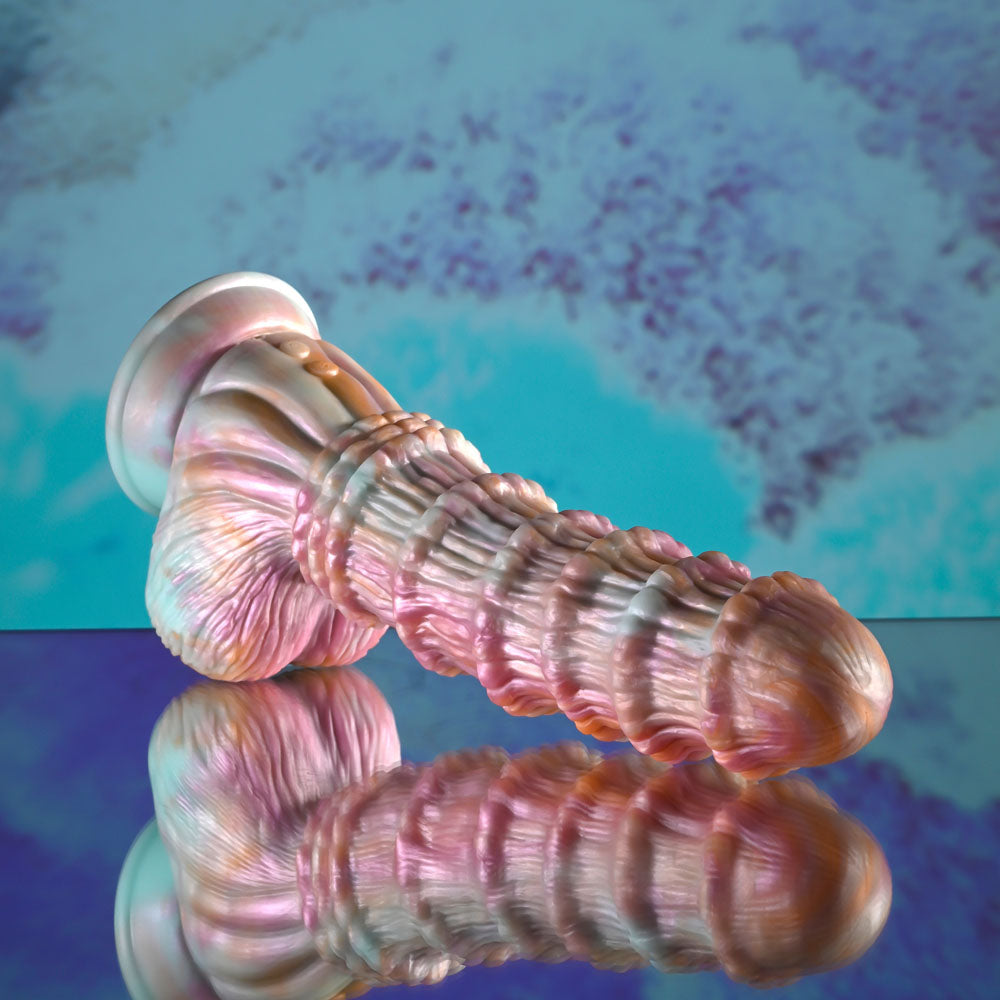 Evolved FANTASY - Multicoloured 27.6 cm USB Rechargeable Vibrating Fantasy Dildo with Remote - EN-RD-6404-2