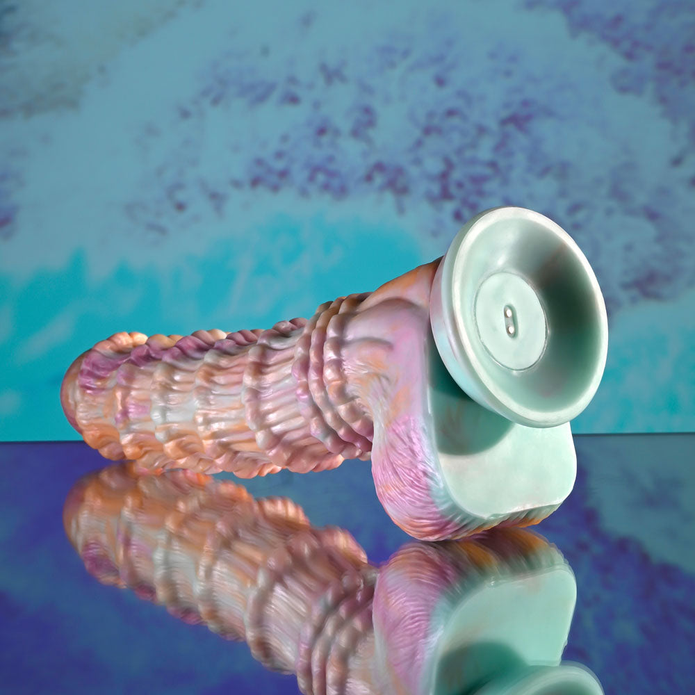 Evolved FANTASY - Multicoloured 27.6 cm USB Rechargeable Vibrating Fantasy Dildo with Remote - EN-RD-6404-2