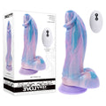 Evolved MYTHICAL - Multicoloured 22.6 cm USB Rechargeable Vibrating Fantasy Dildo with Remote - EN-RD-6411-2
