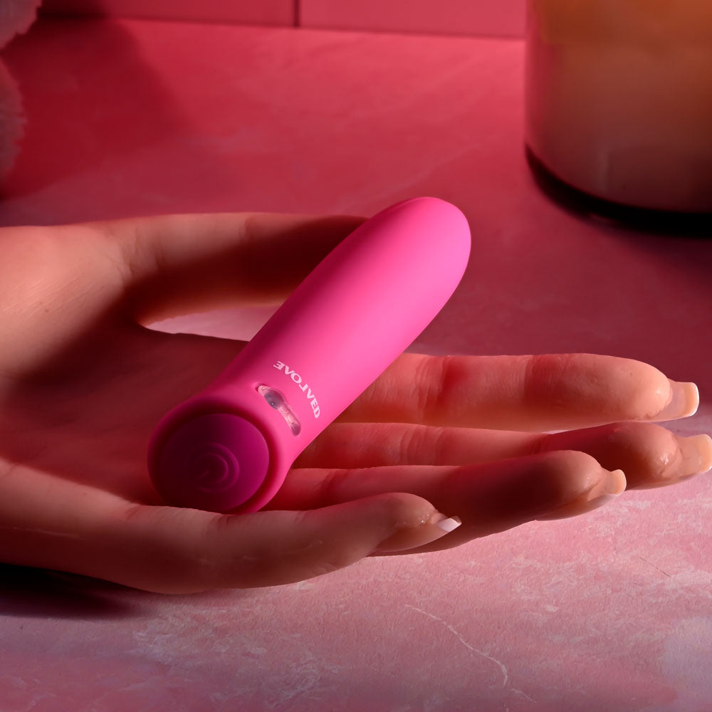 Evolved Pretty In Pink - Pink 8.6 cm (3.4'') USB Rechargeable Bullet - EN-RS-0014-2