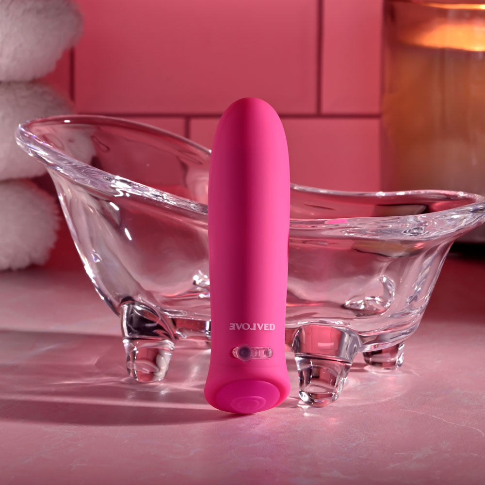 Evolved Pretty In Pink - Pink 8.6 cm (3.4'') USB Rechargeable Bullet - EN-RS-0014-2