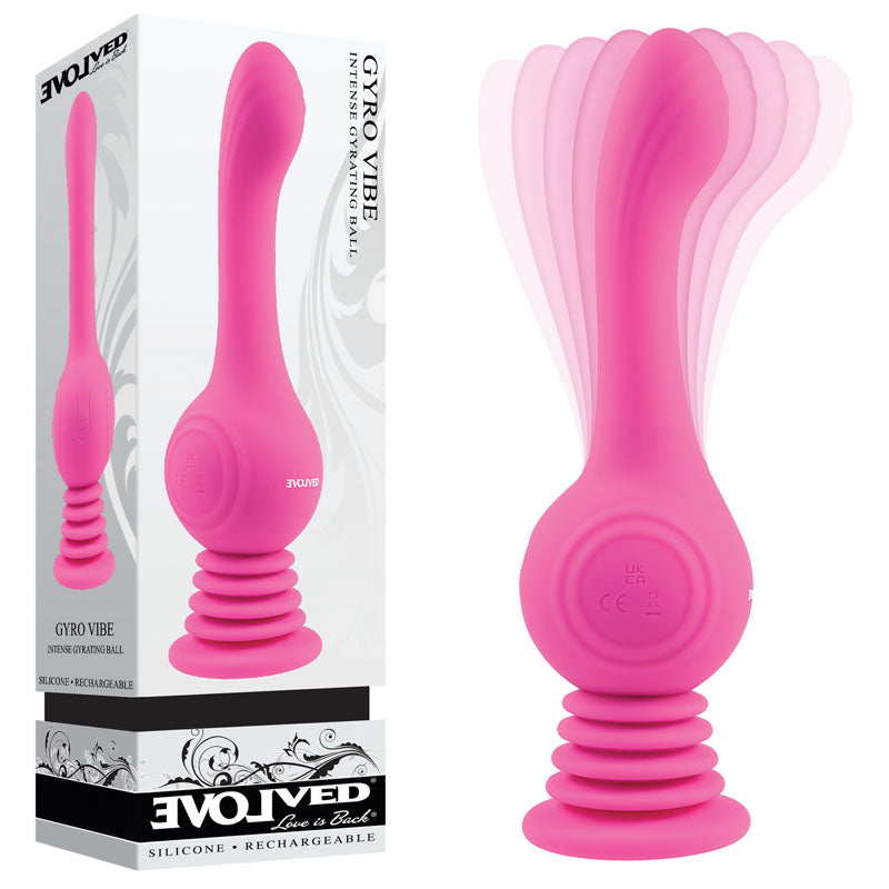 Evolved GYRO VIBE - Pink 24.8 cm USB Rechargeable Super Vibrator - EN-RS-1607-2