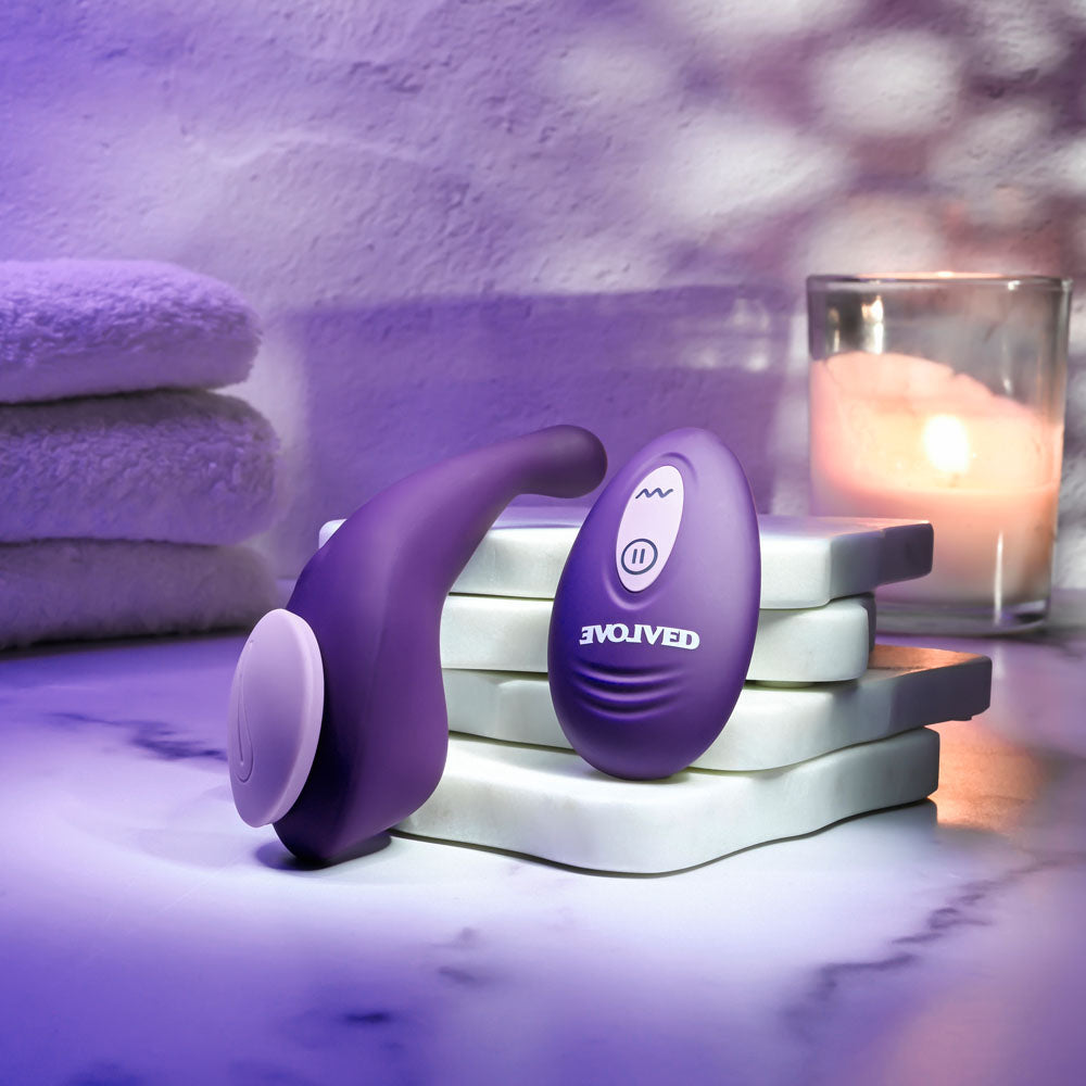 Evolved PANTY PARTY - Purple USB Rechargeable Panty Vibrator with Remote Control - EN-RS-4073-2