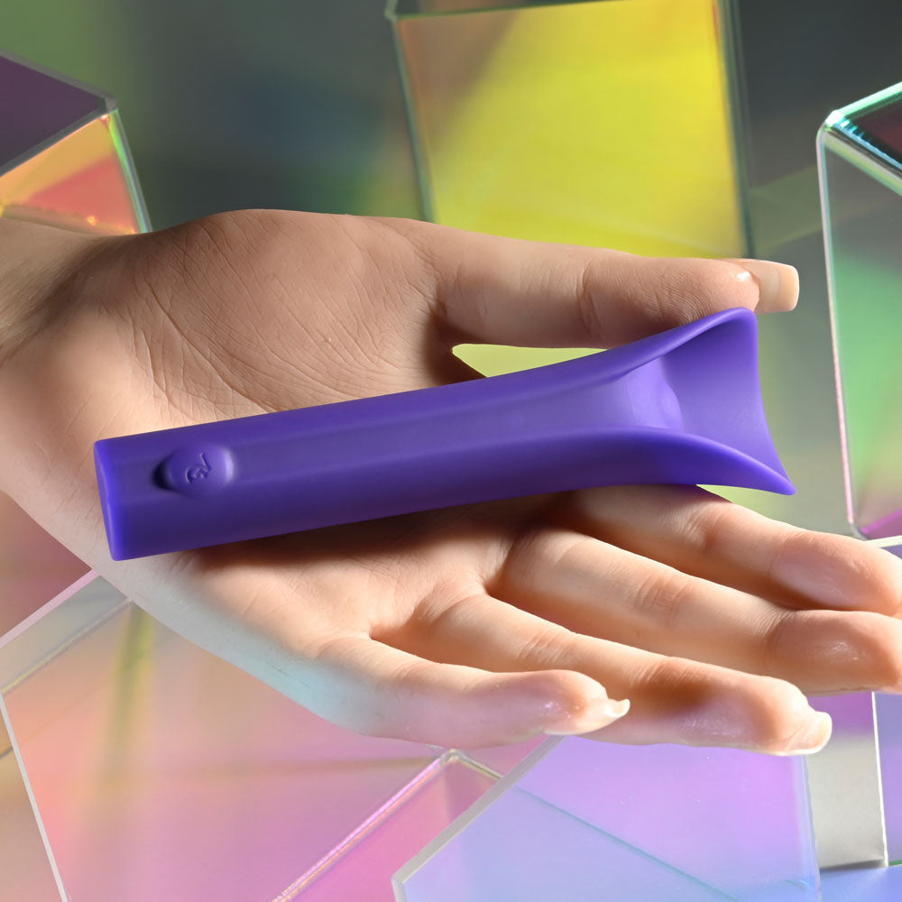 Evolved FULL COVERAGE - Purple 11.9 cm USB Rechargeable Bullet - EN-RS-4929-2