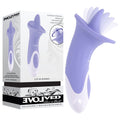 Evolved LIX & KISSES - Purple 18.7 cm USB Rechargeable Flicking Tongue Stimulator - EN-RS-4936-2