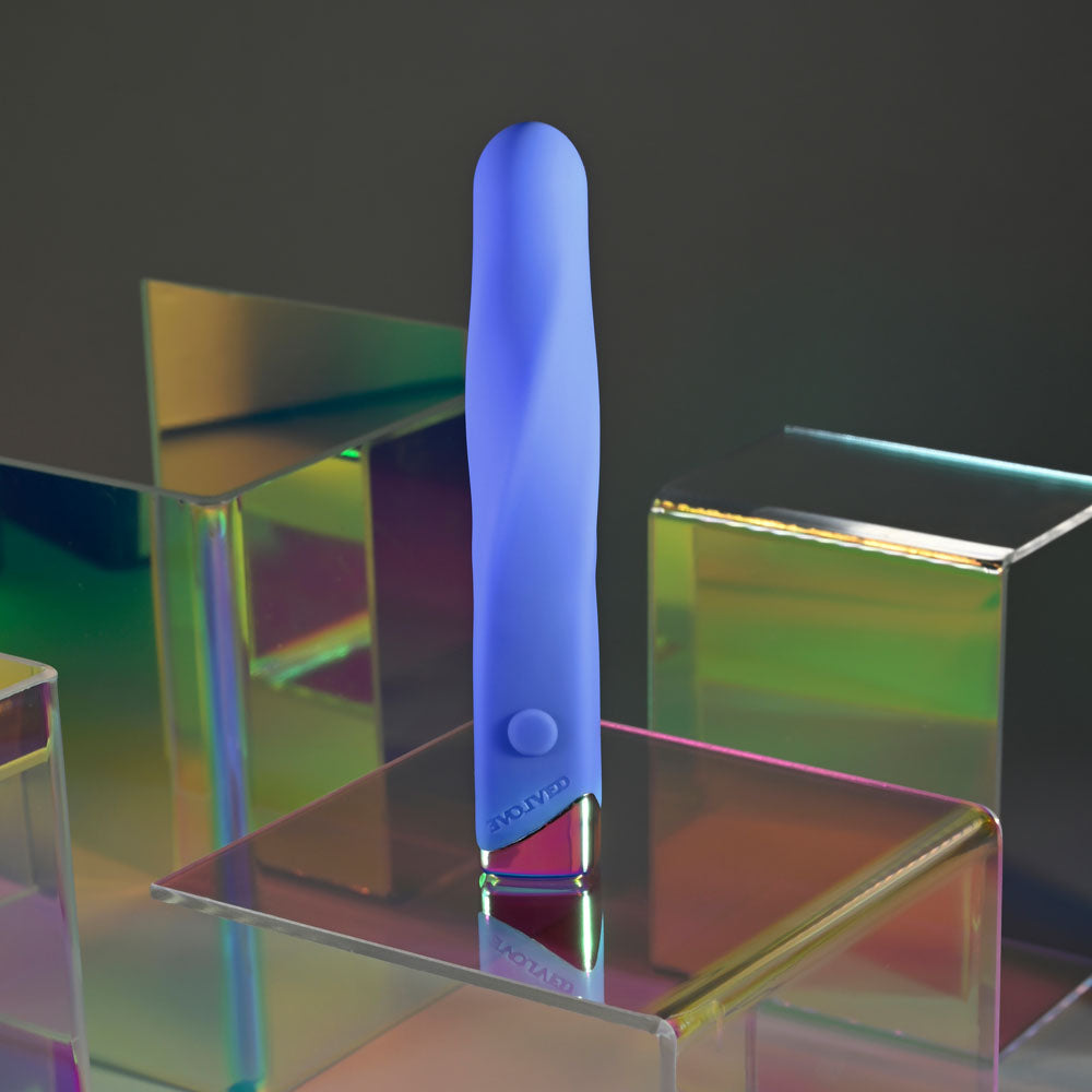 Evolved TWISTED TEMPTATION - Blue 12 cm USB Rechargeable Bullet - EN-RS-4981-2