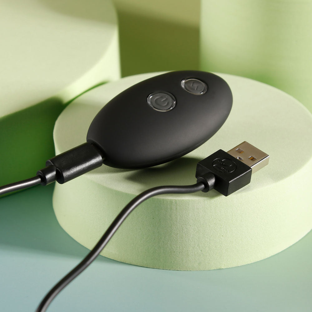 Evolved BEAD ME UP - Black 16.8 cm USB Rechargeable Vibrating Anal Beads with Wireless Remote - EN-RS-5681-2