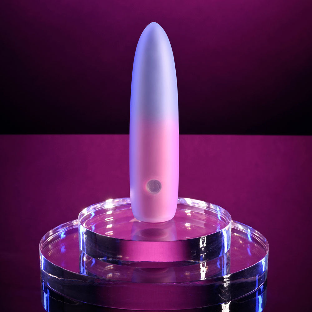 Evolved PARADISE BULLET - Pink/Purple 10.2 cm USB Rechargeable Bullet - EN-RS-5698-2