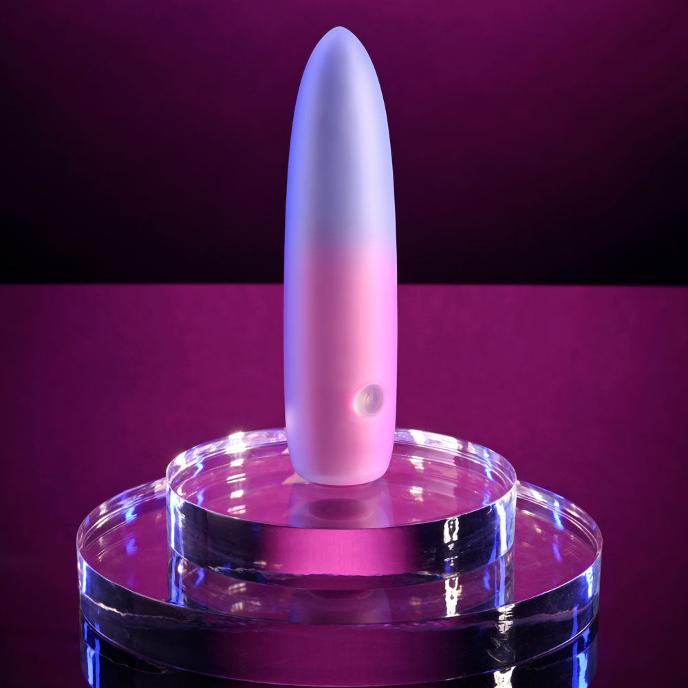 Evolved PARADISE BULLET - Pink/Purple 10.2 cm USB Rechargeable Bullet - EN-RS-5698-2