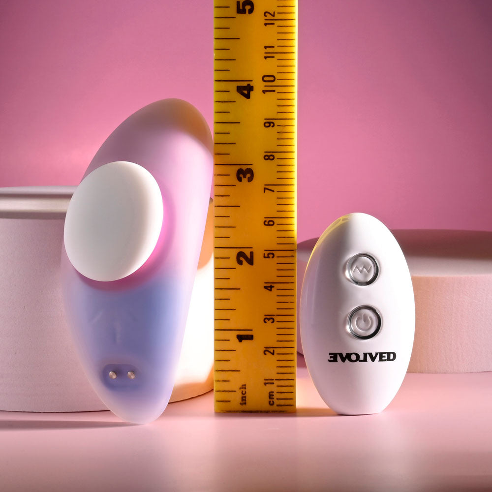 Evolved PARADISE PANTY - Pink/Purple USB Rechargeable Panty Vibrator with Remote Control - EN-RS-5711-2