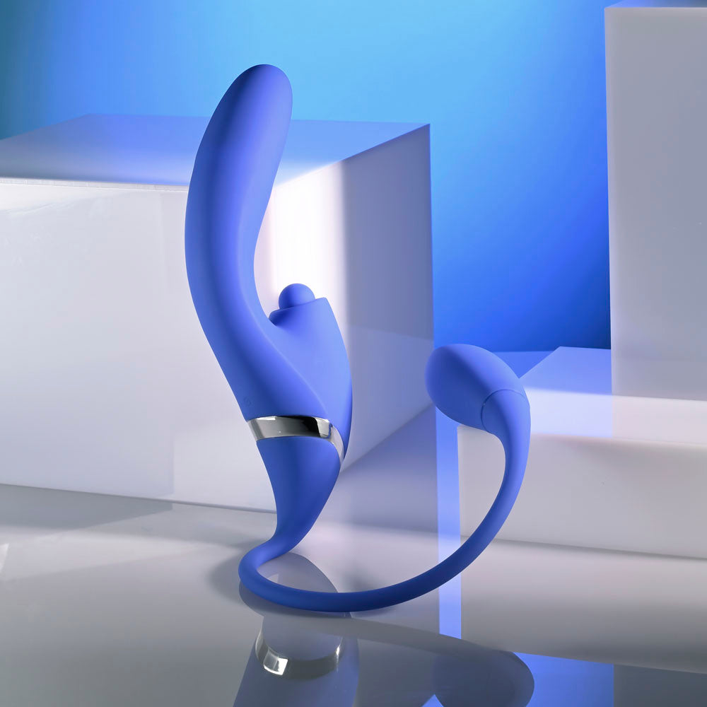 Evolved ALL IN - Purple USB Recahrgeable Triple Stimulating Vibrator - EN-RS-6152-2