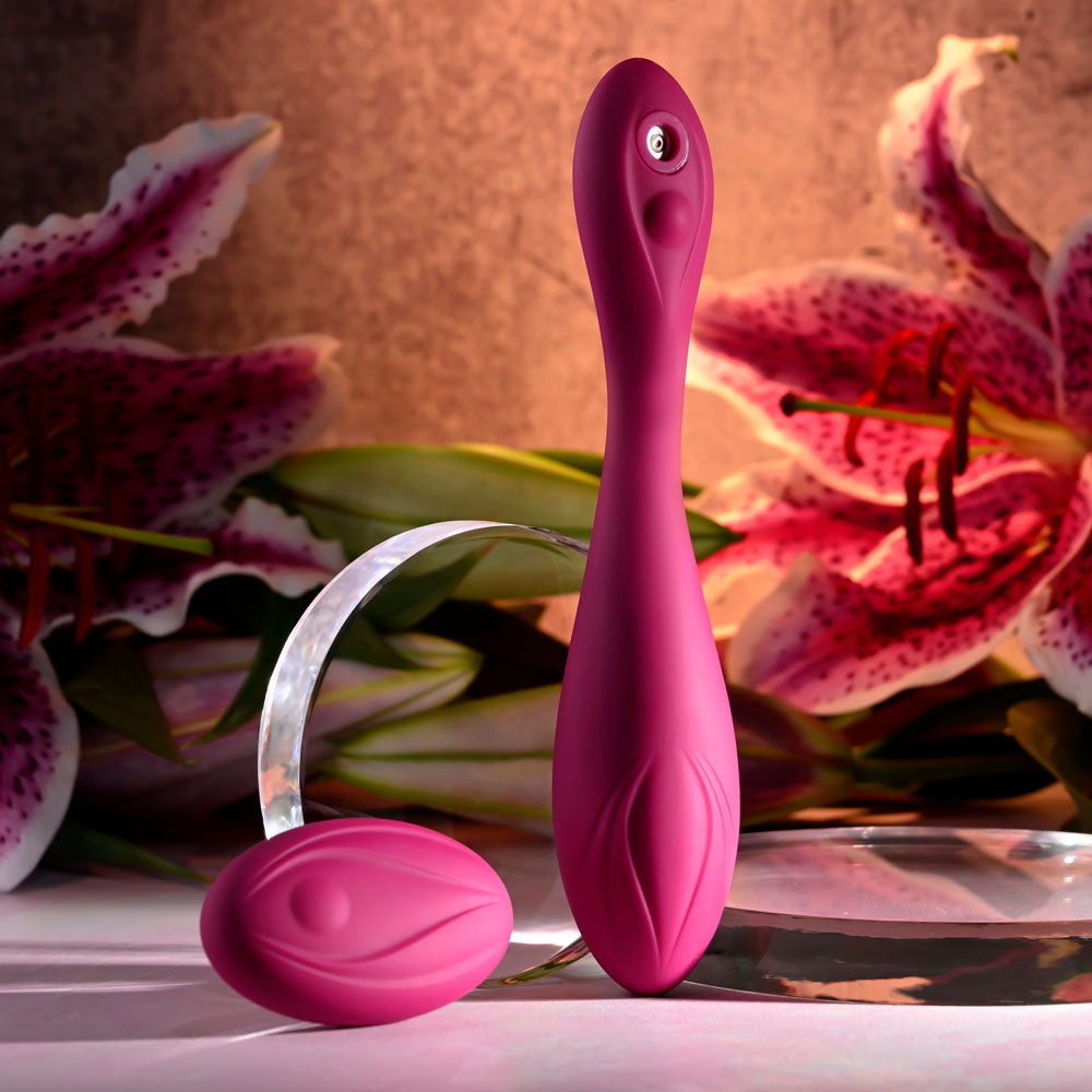 Evolved CHERRY POSE - Pink 16.1 cm USB Rechargeable Flexible & Posable Vibrator with Remote - EN-RS-6183-2