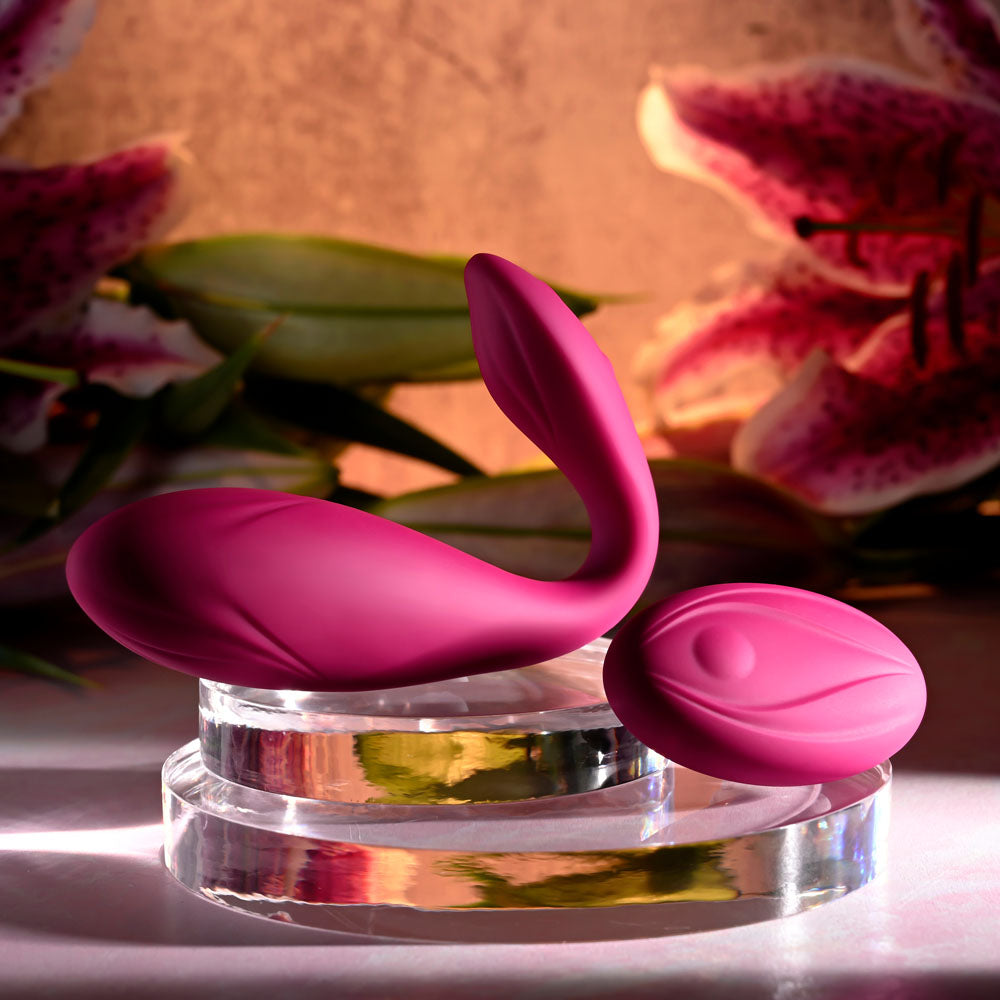 Evolved CHERRY POSE - Pink 16.1 cm USB Rechargeable Flexible & Posable Vibrator with Remote - EN-RS-6183-2