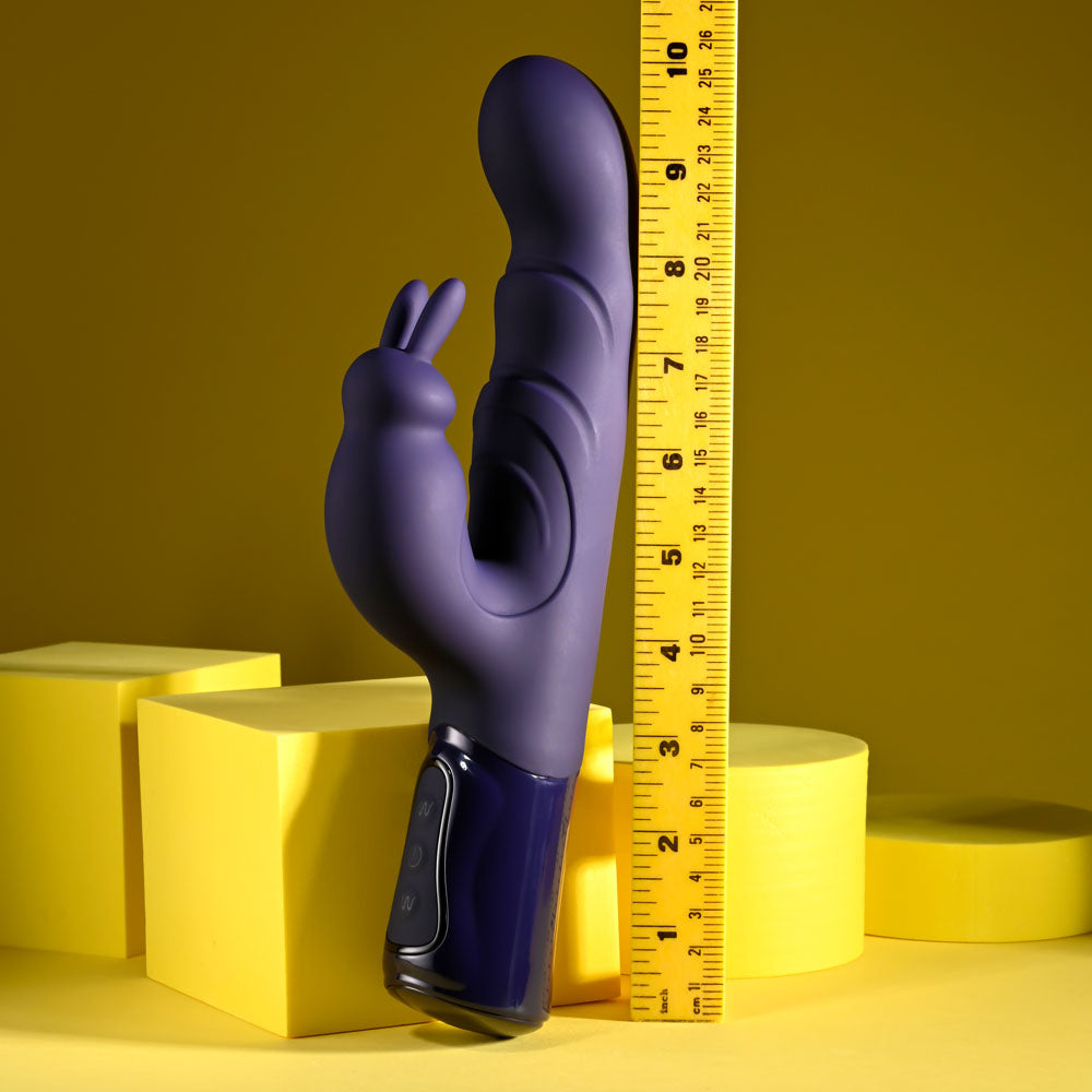 Evolved BIG DEAL - Purple 25.7 cm USB Rechargeable Rabbit Vibrator - EN-RS-6220-2