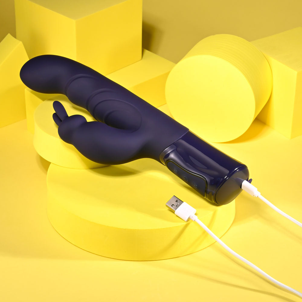 Evolved BIG DEAL - Purple 25.7 cm USB Rechargeable Rabbit Vibrator - EN-RS-6220-2
