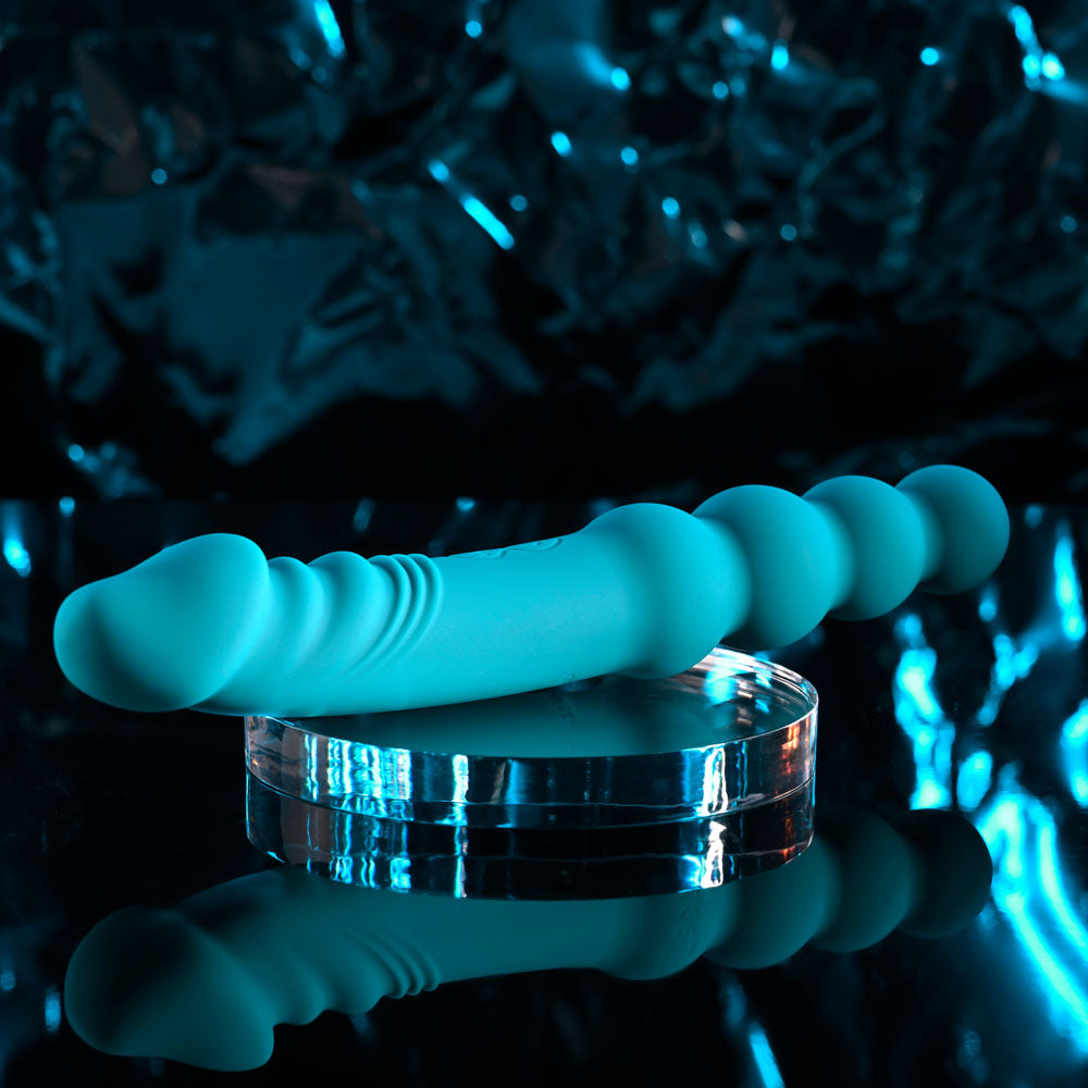 Evolved FLIP FLOP - Blue 23.1 cm USB Rechargeable Dual Ended Vibrator - EN-RS-6336-2