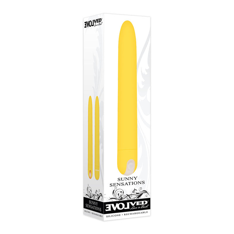 Evolved Sunny Sensations - Yellow 18.6 cm USB Rechargeable Vibrator - EN-RS-7273-2