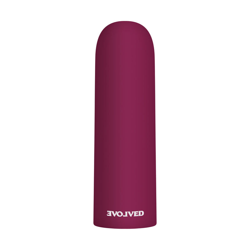 Evolved Mighty Thick - Burgundy Red 9 cm USB Rechargeable Bullet - EN-RS-7624-2