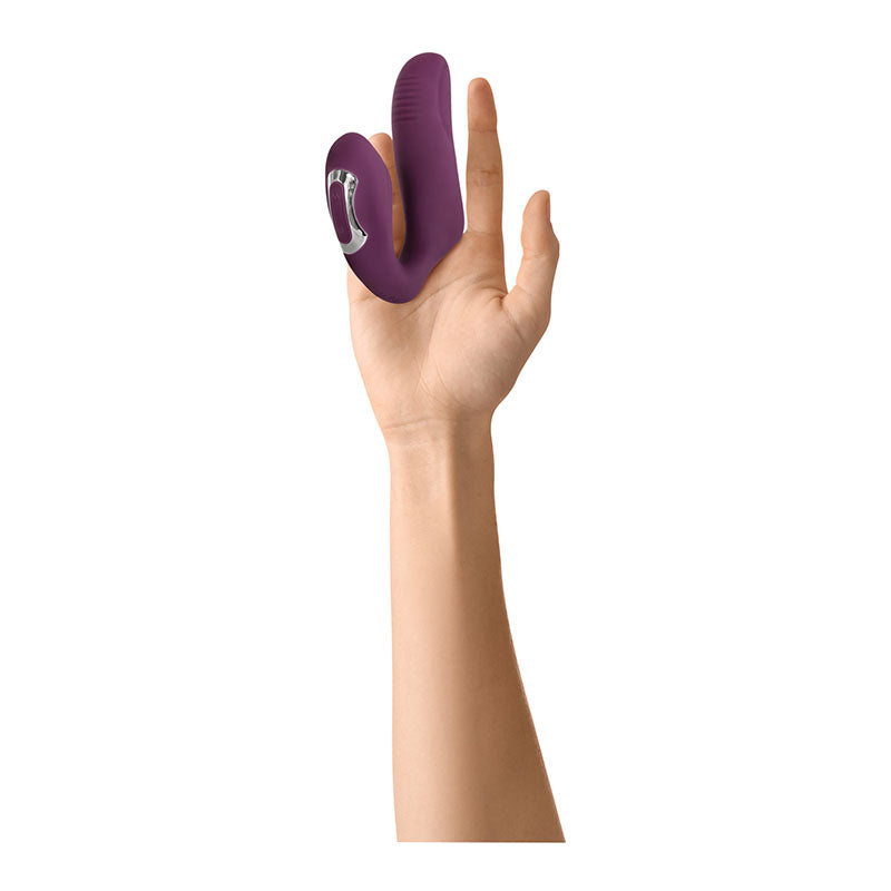 Evolved Helping Hand - Purple USB Rechargeable Dual Finger Stimulator - EN-RS-7747-2