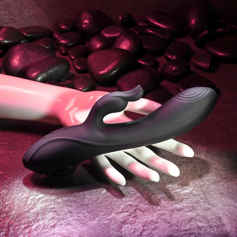Evolved RABBIT HOLE - Black 21.2 cm USB Rechargeable Rabbit Vibrator - EN-RS-8805-2