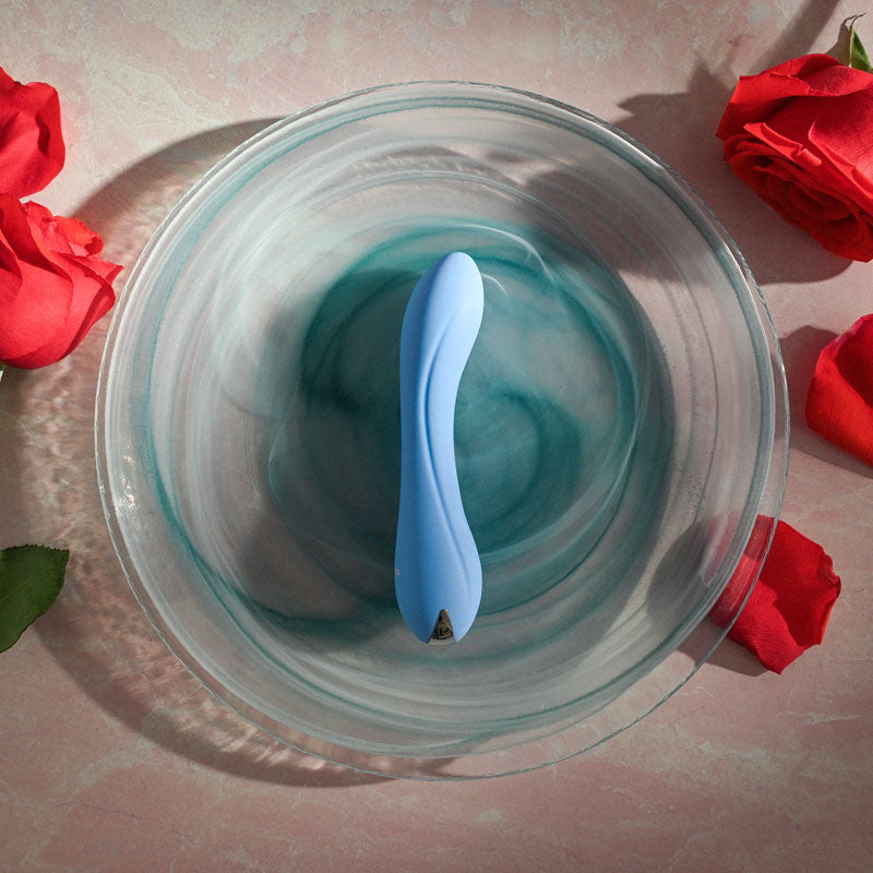 Evolved BLUE CRUSH - Blue 12 cm USB Rechargeable Mini Vibrator - EN-RS-9482-2