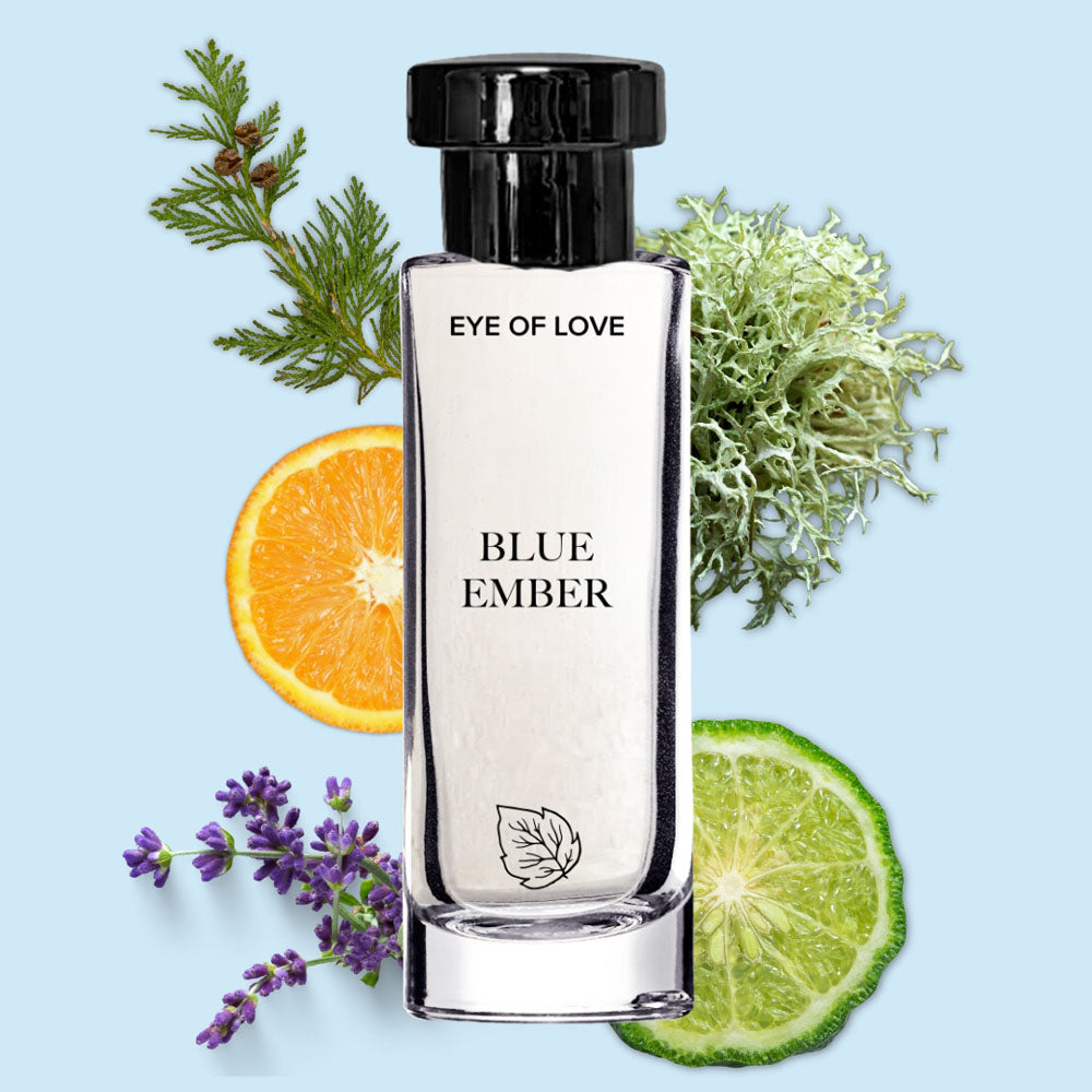 Eye Of Love Love In Bloom Blue Ember Pheromone Cologne - 30ml - Citrus & Cedar Scented Pheromone Cologne for Men to attract Women - 30 ml Spray - EOL-P-72X