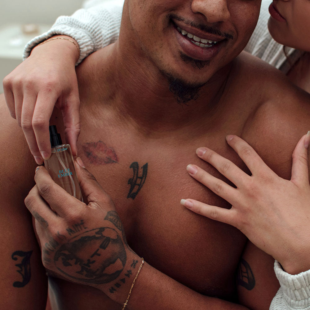 Eye Of Love Love In Bloom Blue Ember Pheromone Cologne - 30ml - Citrus & Cedar Scented Pheromone Cologne for Men to attract Women - 30 ml Spray - EOL-P-72X