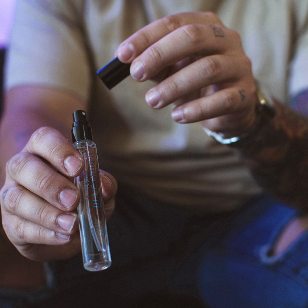 Eye Of Love Love In Bloom Blue Ember Pheromone Cologne - 10ml - Citrus & Cedar Scented Pheromone Cologne for Men to attract Women - 10 ml Spray - EOL-P-82