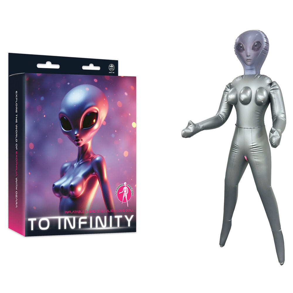 To Infinity - Silver Inflatable Alien Love Doll - FDDR034SFA-209