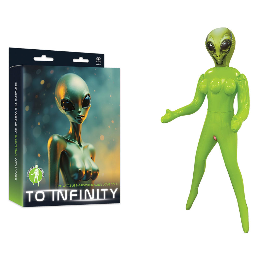To Infinity - Green Inflatable Alien Love Doll - FDDR035SFA-005