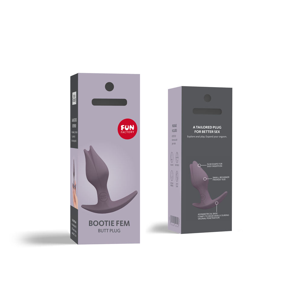 Fun Factory BOOTIE FEM dark taupe - Dark Taupe 8.5 cm Butt Plug for Women - FF000851DT01
