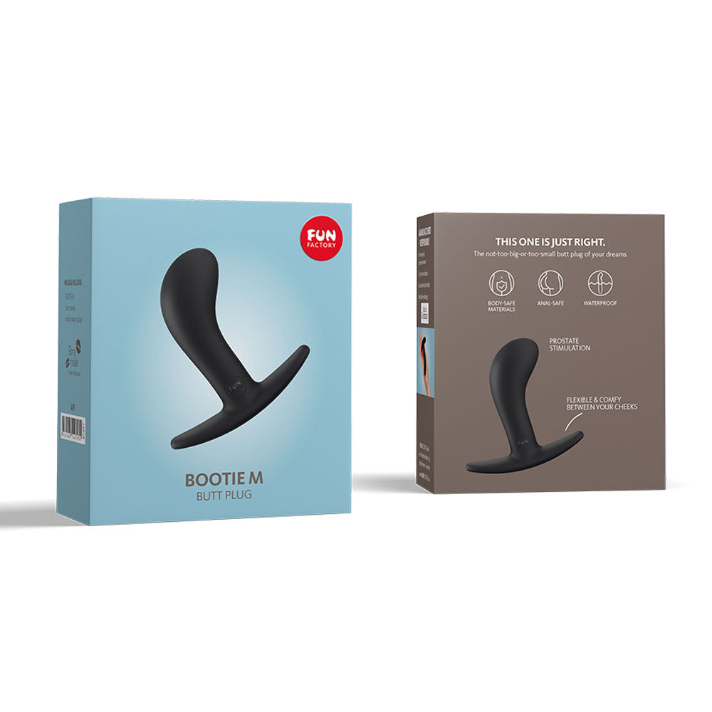 Fun Factory BOOTIE M black - Black 9.3 cm Medium Butt Plug - FF000853BK01