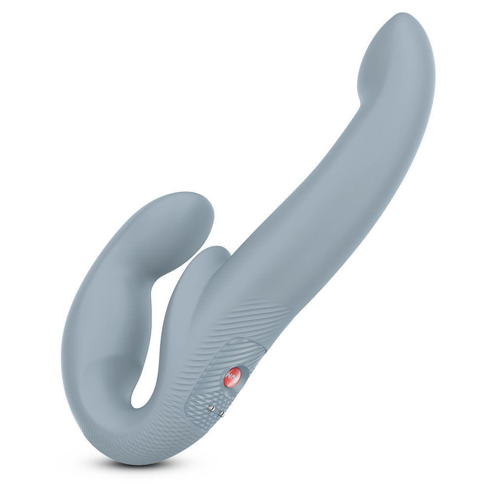 Fun Factory SHARE VIBE PRO cool grey - Grey USB Rechargeable Strapless Strap-On - FF000881LR01