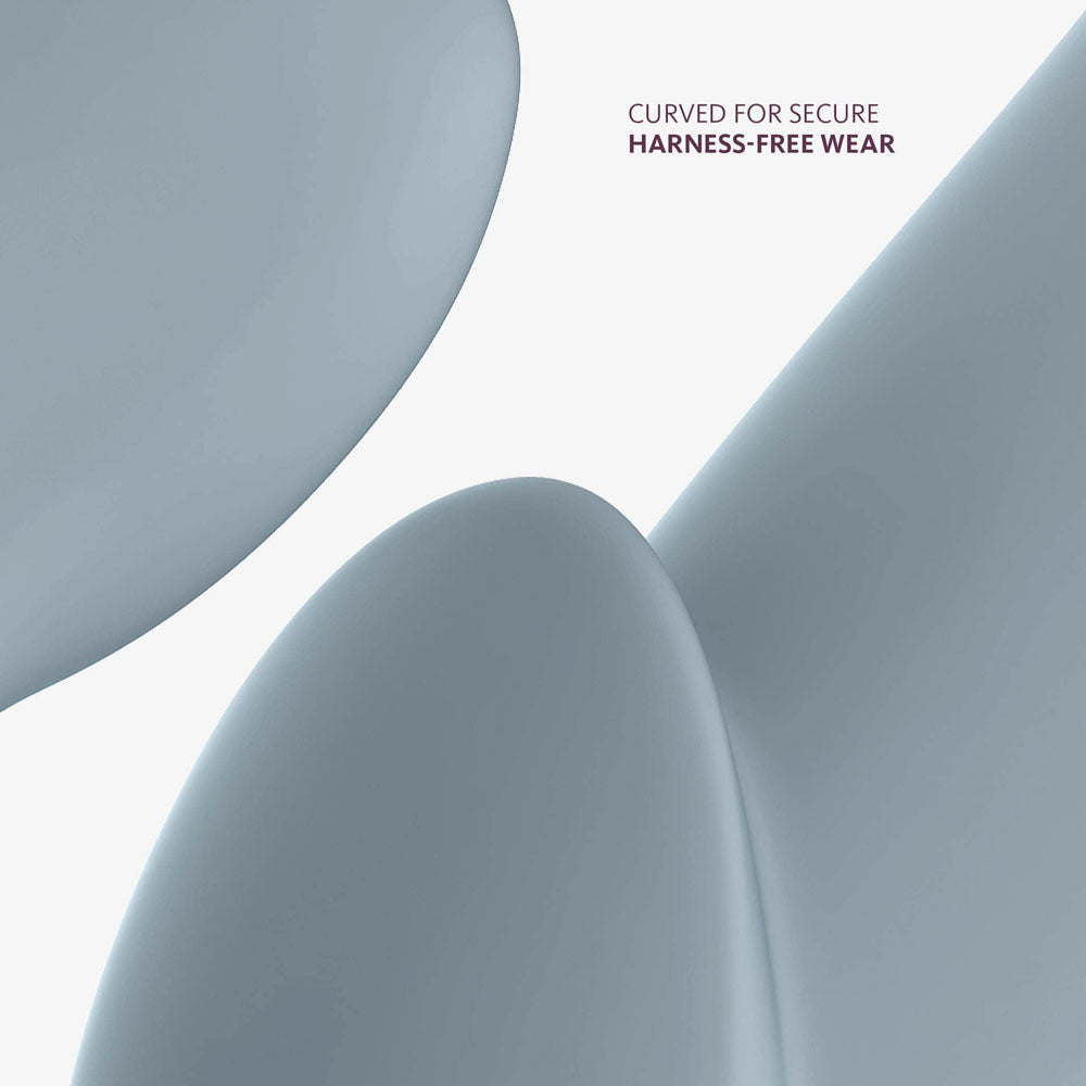 Fun Factory SHARE VIBE PRO cool grey - Grey USB Rechargeable Strapless Strap-On - FF000881LR01