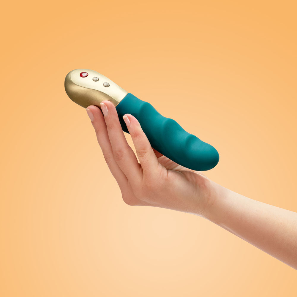 Fun Factory STRONIC PETITE deep sea blue - Deep Sea Blue 17 cm USB Rechargeable Thrusting Vibrator - FF000886PT01