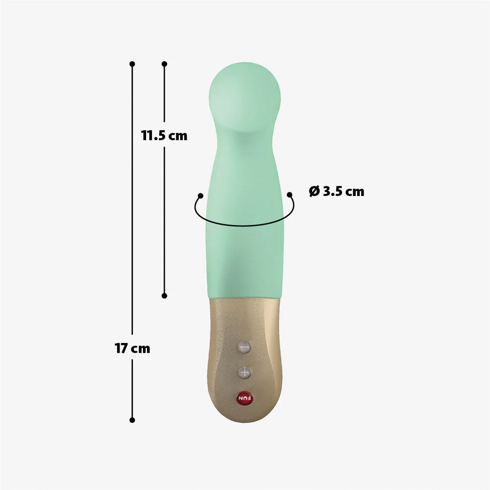 Fun Factory SUNDAZE pistachio - Pistachio Green 17.5 cm USB Rechargeable Thrusting Vibrator - FF000887LG01