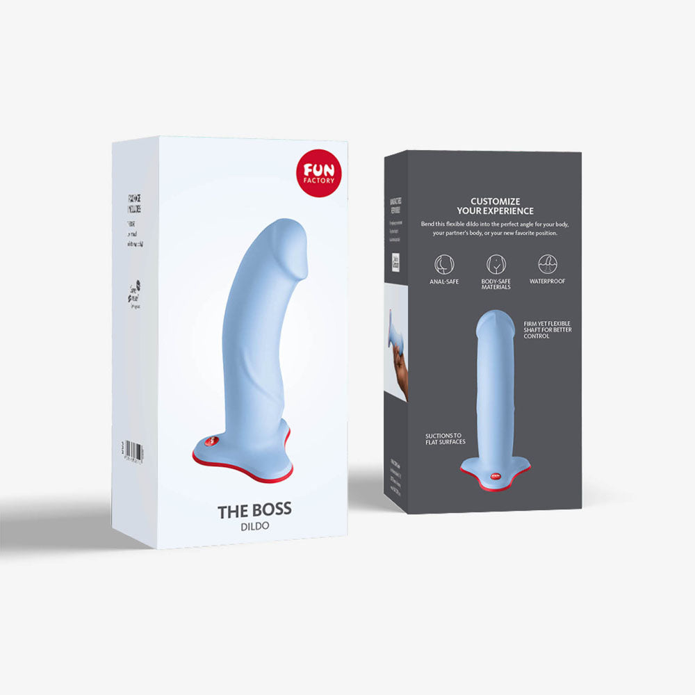Fun Factory THE BOSS STUB dove blue - Dove Blue 17.9 cm Dildo - FF000888LB01