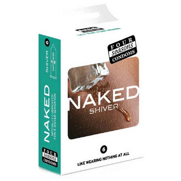 Four Seasons Naked Shiver - Ultra Thin Lubricated Condoms - 6 Pack - FOR029