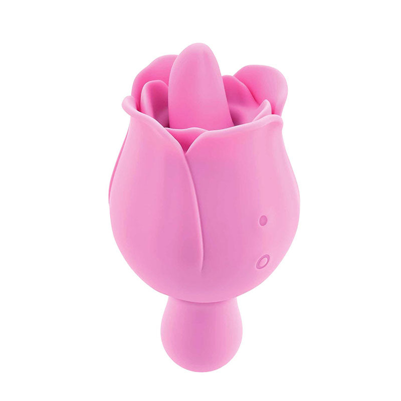 Adam & Eve EVES RAVISHING CLIT FLICKING ROSE - Pink USB Rechargeable Rose Flicking Stimulator - G633 6200