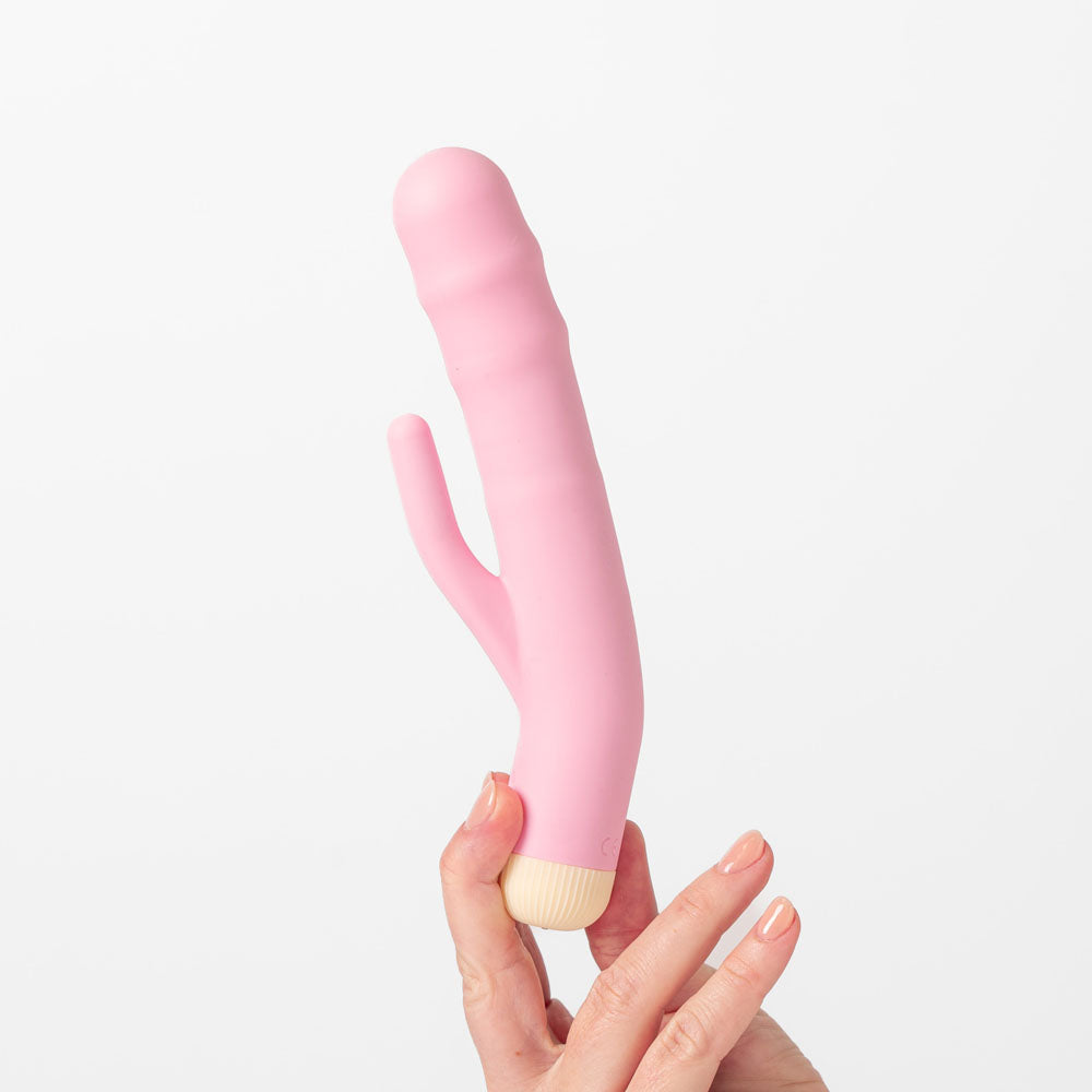 Girls Get Off - DeeDee - Pink 19 cm USB Rechargeable Thrusting Rabbit Vibrator - GGODD-2