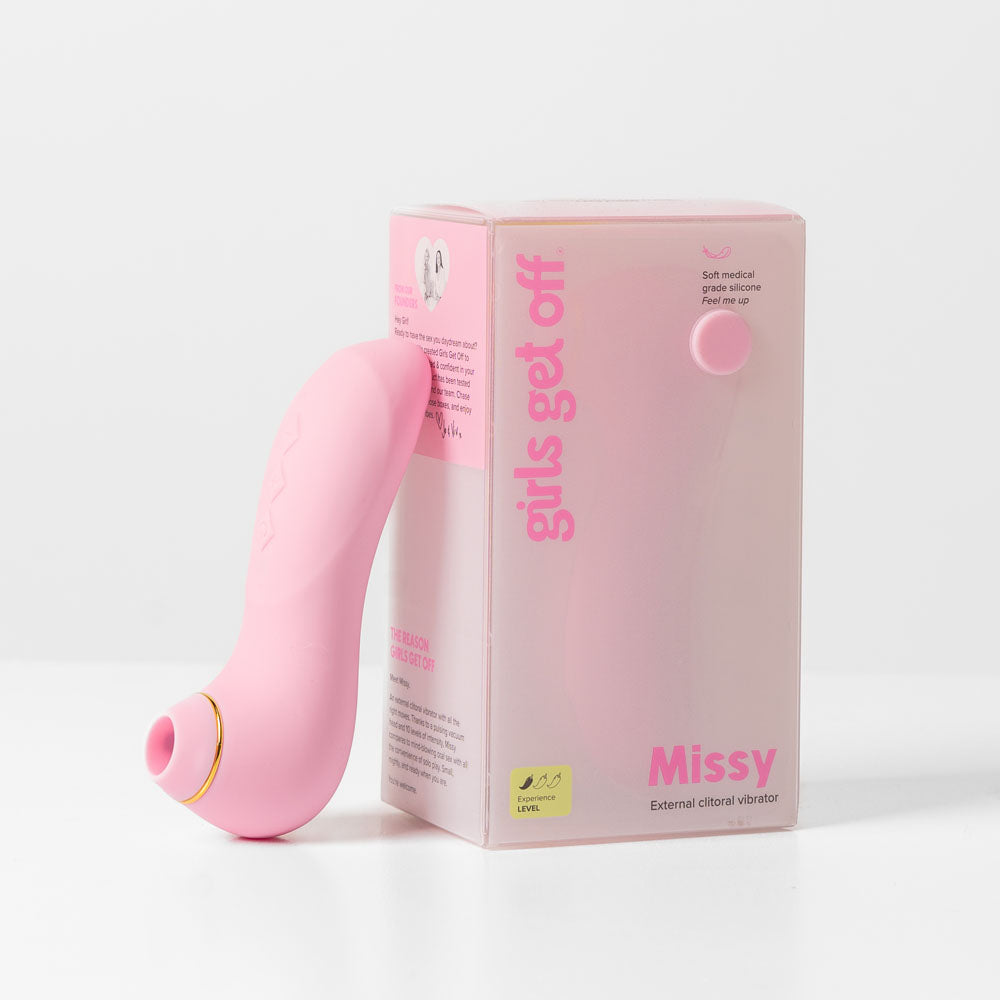 Girls Get Off - Missy - Pink USB Rechargeable Air Pulse Clitoral Stimulator - GGOMM-3