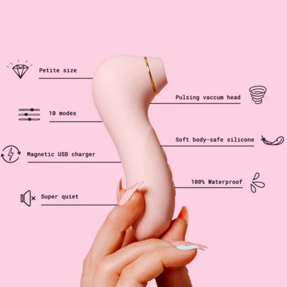 Girls Get Off - Missy - Pink USB Rechargeable Air Pulse Clitoral Stimulator - GGOMM-3