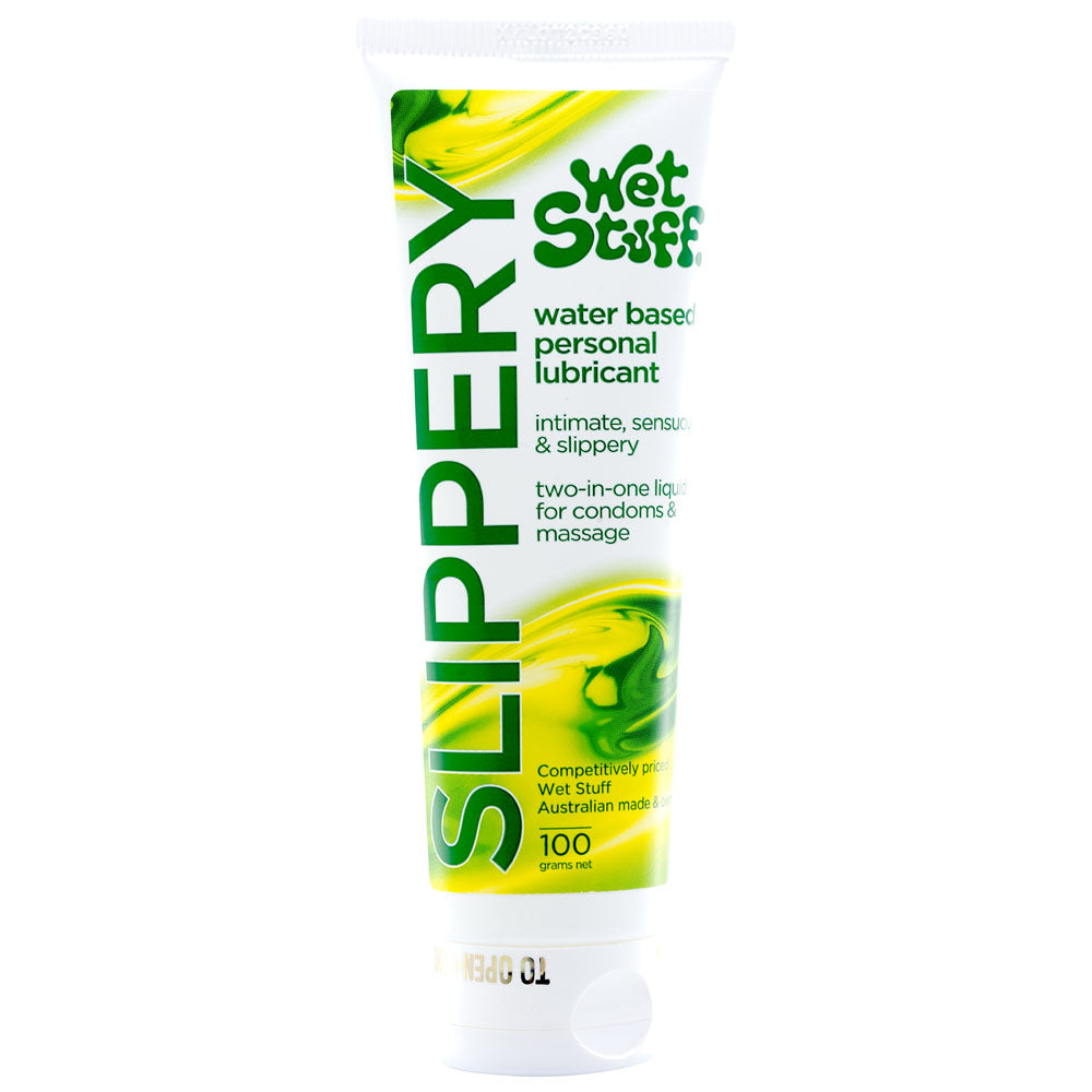 Wet Stuff Slippery - 100g Tube - Water Based Lubricant - 100 gram Tube - GW10701