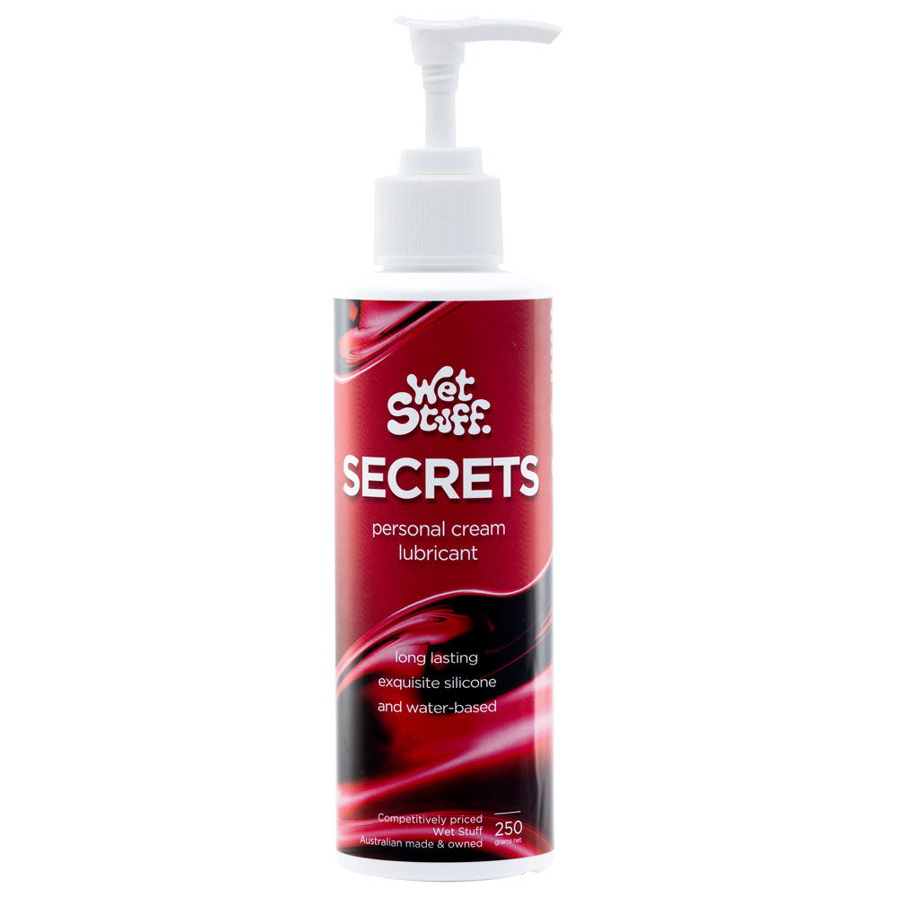 Wet Stuff Secrets - 250g Pump - Hybrid Lubricant - 250 gram Pump Bottle - GW10850