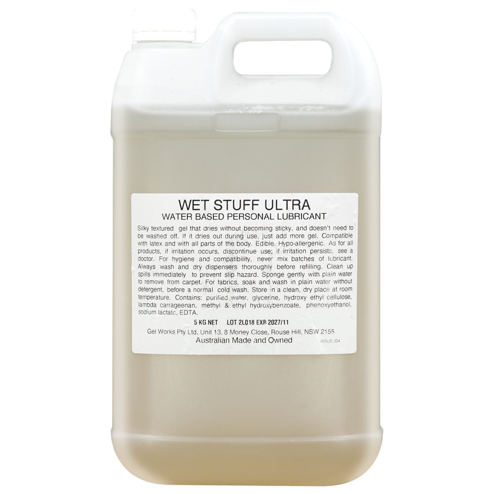 Wet Stuff Ultra - 5 kg - Water Based Lubricant - 5 kg Bottle - GW90100