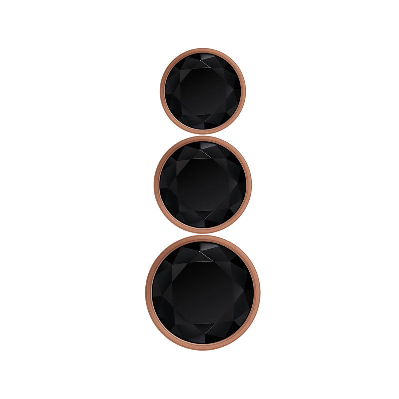 Gender X GOLD DIGGER SET - Rose Gold Metallic Butt Plugs - Set of 3 Sizes - GX-BP-9154-2