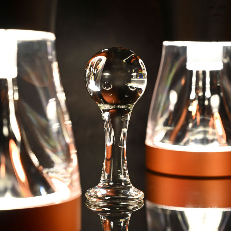 Gender X THE BALLER - Clear Glass 11 cm Anal Plug - GX-GL-1041-2