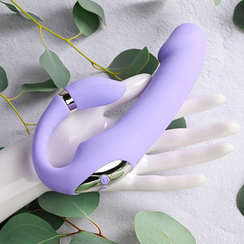 Gender X ORGASMIC ORCHID - Lilac 19 cm USB Rechargeable Strapless-Strap-On - GX-RS-0150-2